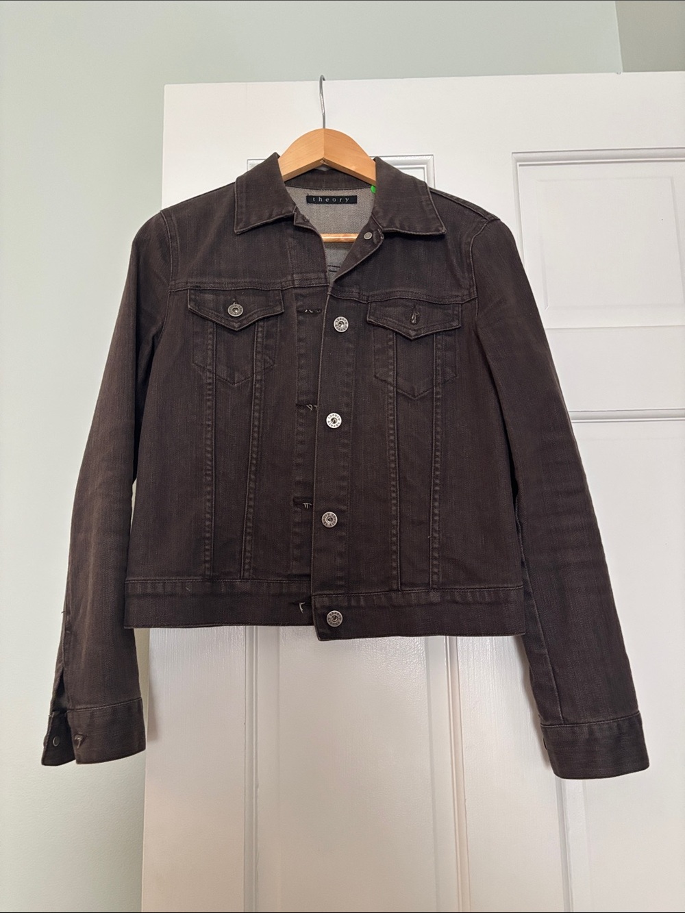 Faded black wash THEORY Denim Jacket - Women